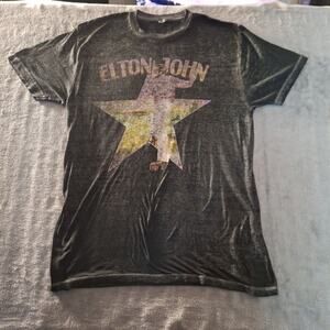 Elton John "Goodbye Yellow Brick Road" 2022 Tour T-Shirt Double-Sided Size 2XL